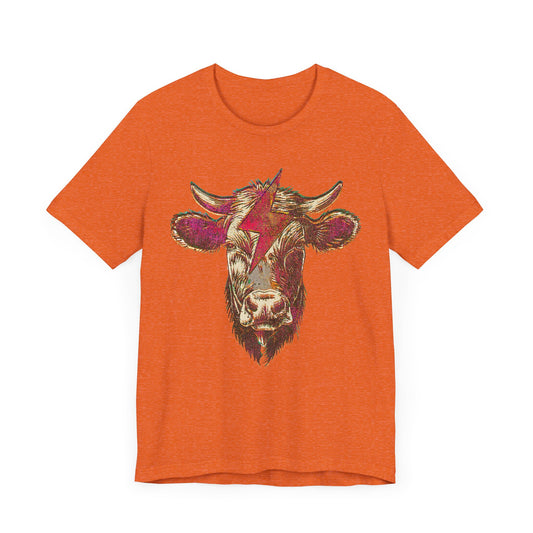 Cow Head Thunder & Lightning T-Shirt