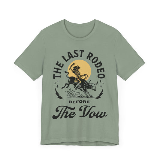 Vintage Western Last Rodeo Country Bachelorette Party T-Shirt
