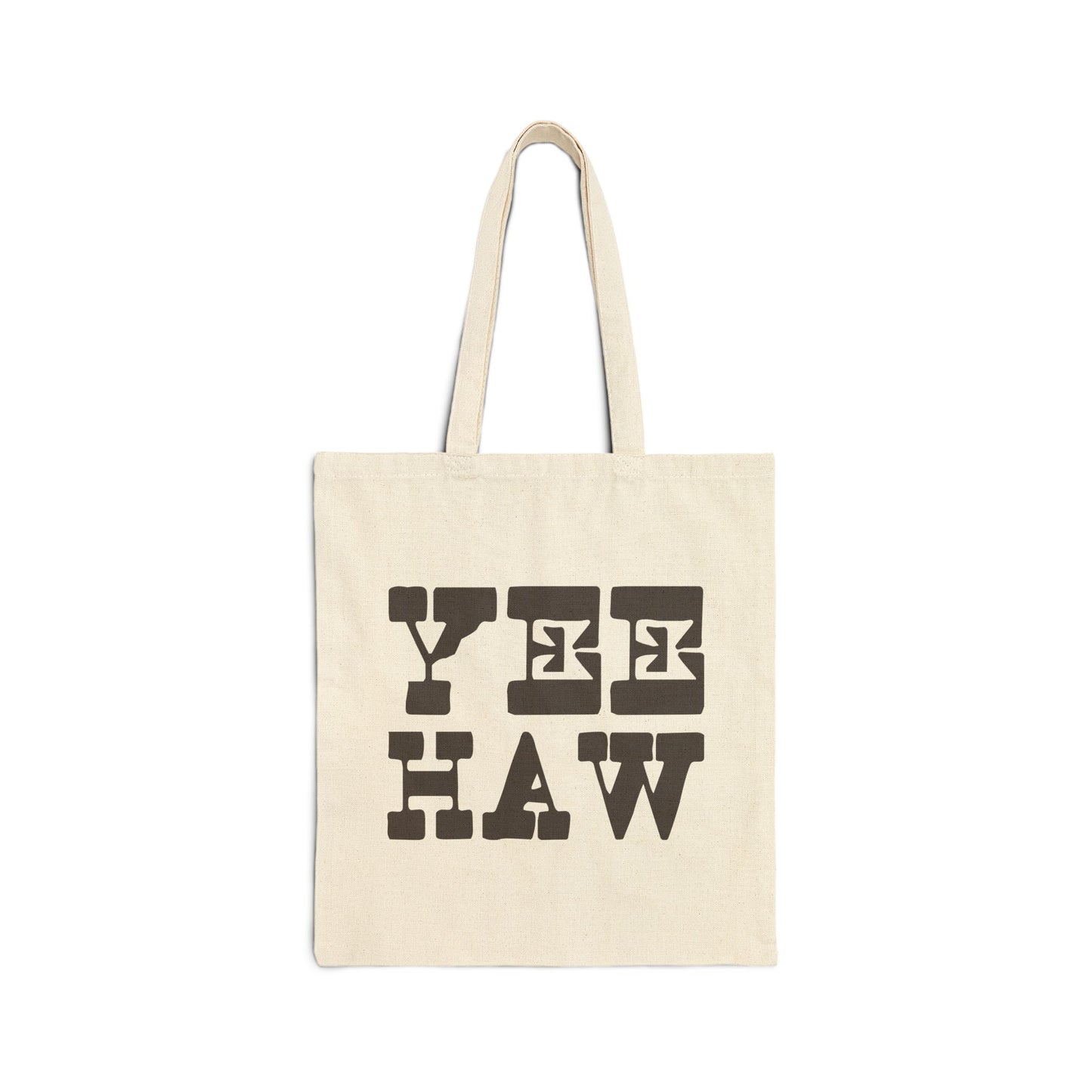 Yee Haw Cotton Canvas Tote Bag